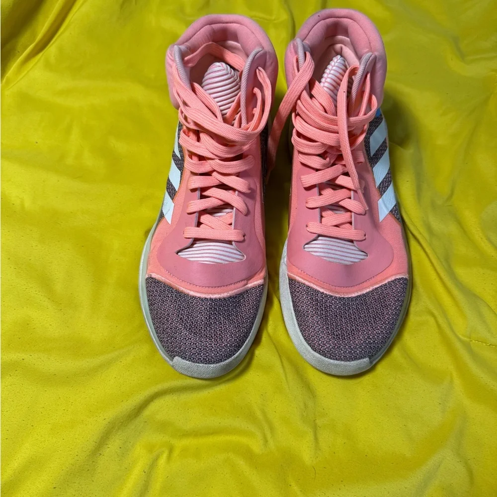 Adidas Mens Marquee Boost High-Top Sneakers Size 13 - Picture 4 of 8